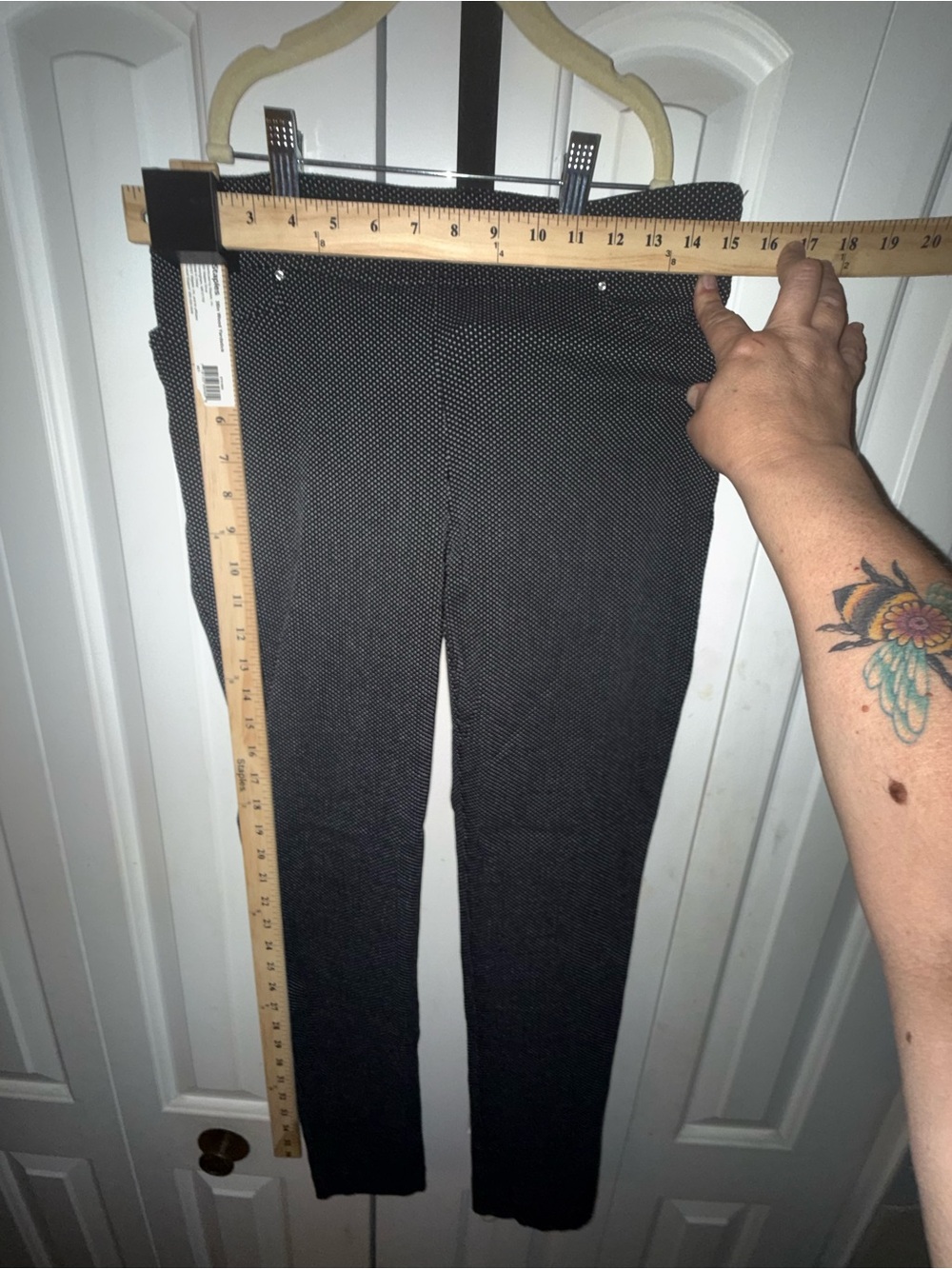 Madison Black Microdot Slim Dress Pants